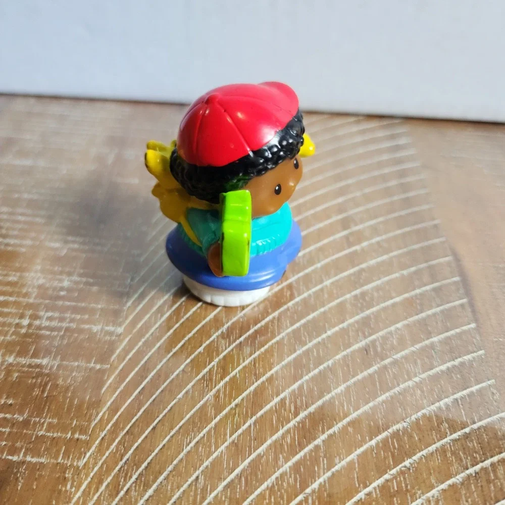 Fisher Price Little People Boy Red Hat Cactus Backpack Figure 2005 Mattel